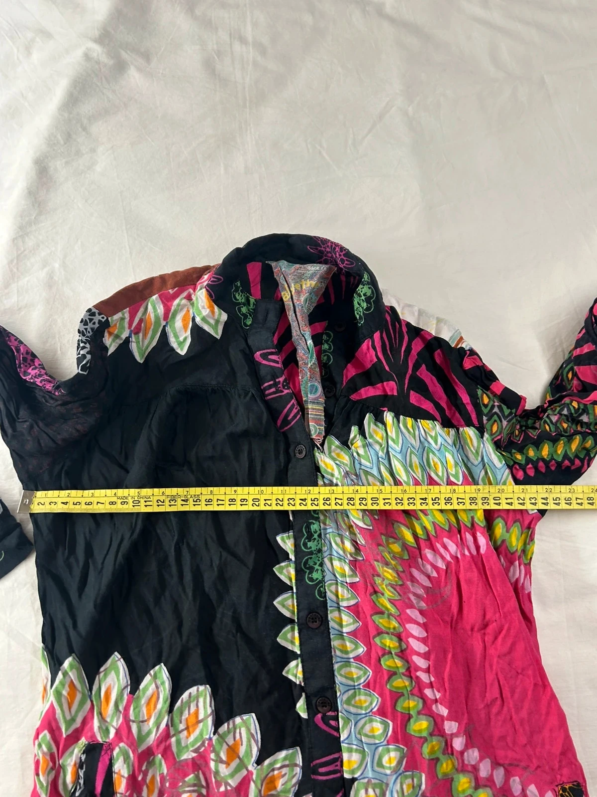 Desigual blouse met lange mouwen en multicolor vintage patroon – photo 12